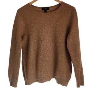 Charter Club Cashmere Tan Sweater Long Sleeve L